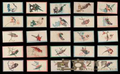 1912-1927年英美烟草公司红锡包《吉祥鸟》香烟画片二十五枚二全套 